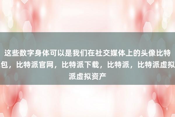 这些数字身体可以是我们在社交媒体上的头像比特派钱包，比特派官网，比特派下载，比特派，比特派虚拟资产