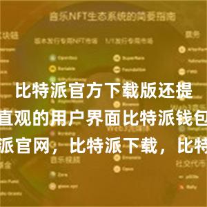 比特派官方下载版还提供了简洁直观的用户界面比特派钱包，比特派官网，比特派下载，比特派，比特派虚拟资产