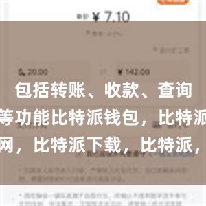 包括转账、收款、查询交易记录等功能比特派钱包，比特派官网，比特派下载，比特派，比特派虚拟资产