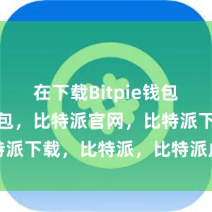 在下载Bitpie钱包后比特派钱包，比特派官网，比特派下载，比特派，比特派虚拟资产